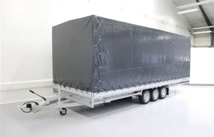 Ladtrailer med høj presenning